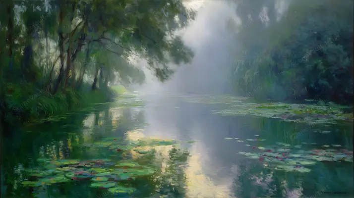 Shaded Banks and Shimmering Reflections